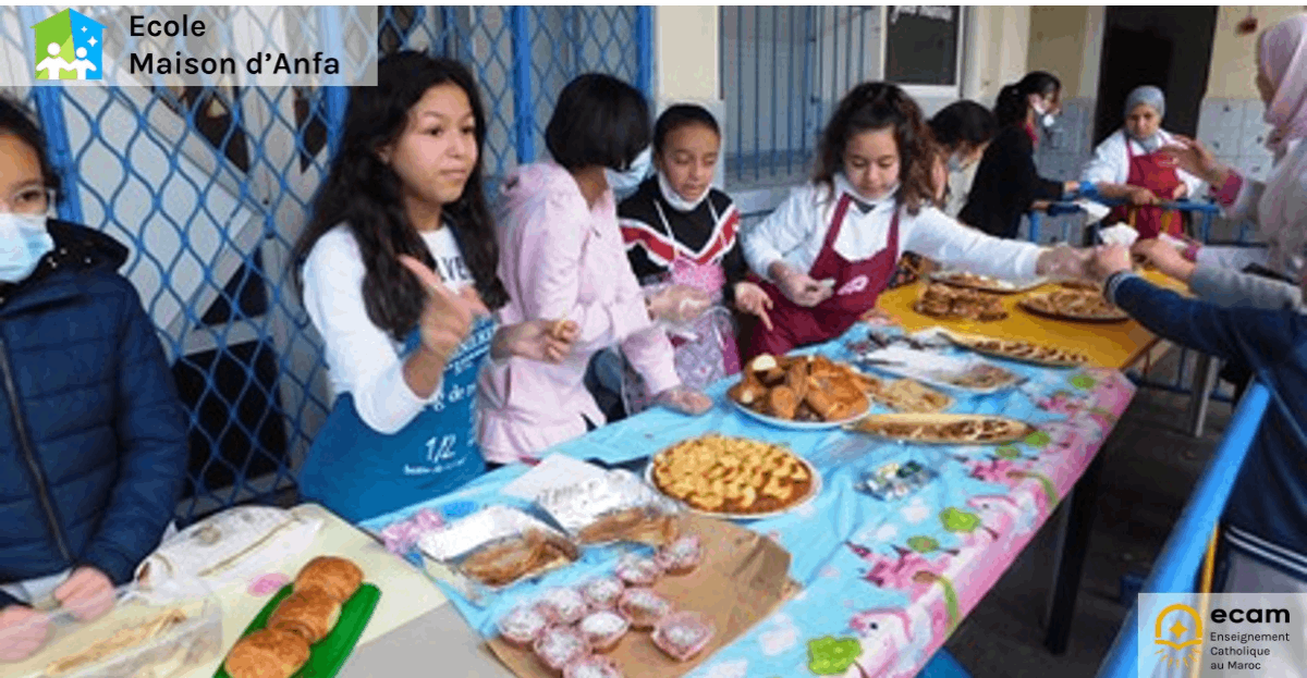 Goûter-solidarité - Ecole Maison d'Anfa